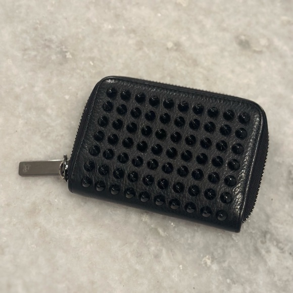 Christian Louboutin Black Studded Wallet